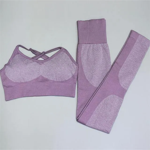 2PCS/Set Camouflage Fitness Yoga Set For Woment