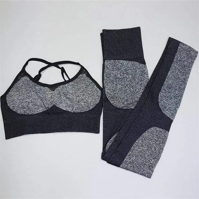 2PCS/Set Camouflage Fitness Yoga Set For Woment