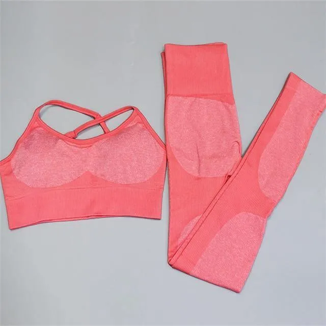 2PCS/Set Camouflage Fitness Yoga Set For Woment