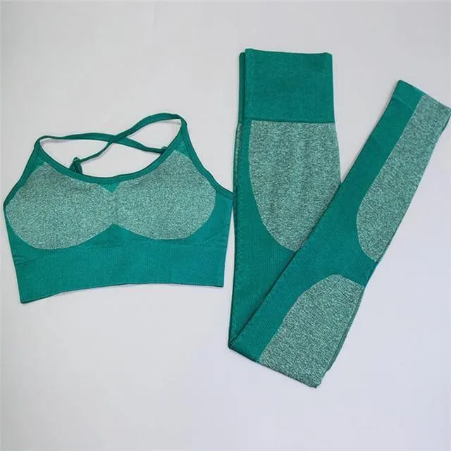 2PCS/Set Camouflage Fitness Yoga Set For Woment