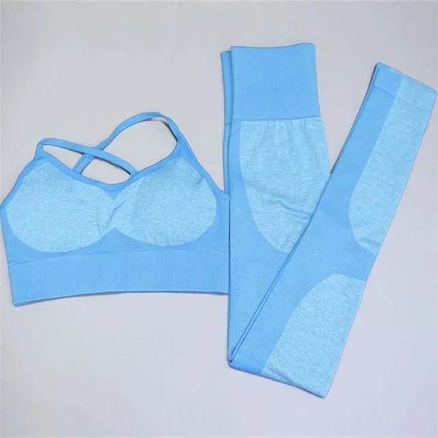 2PCS/Set Camouflage Fitness Yoga Set For Woment