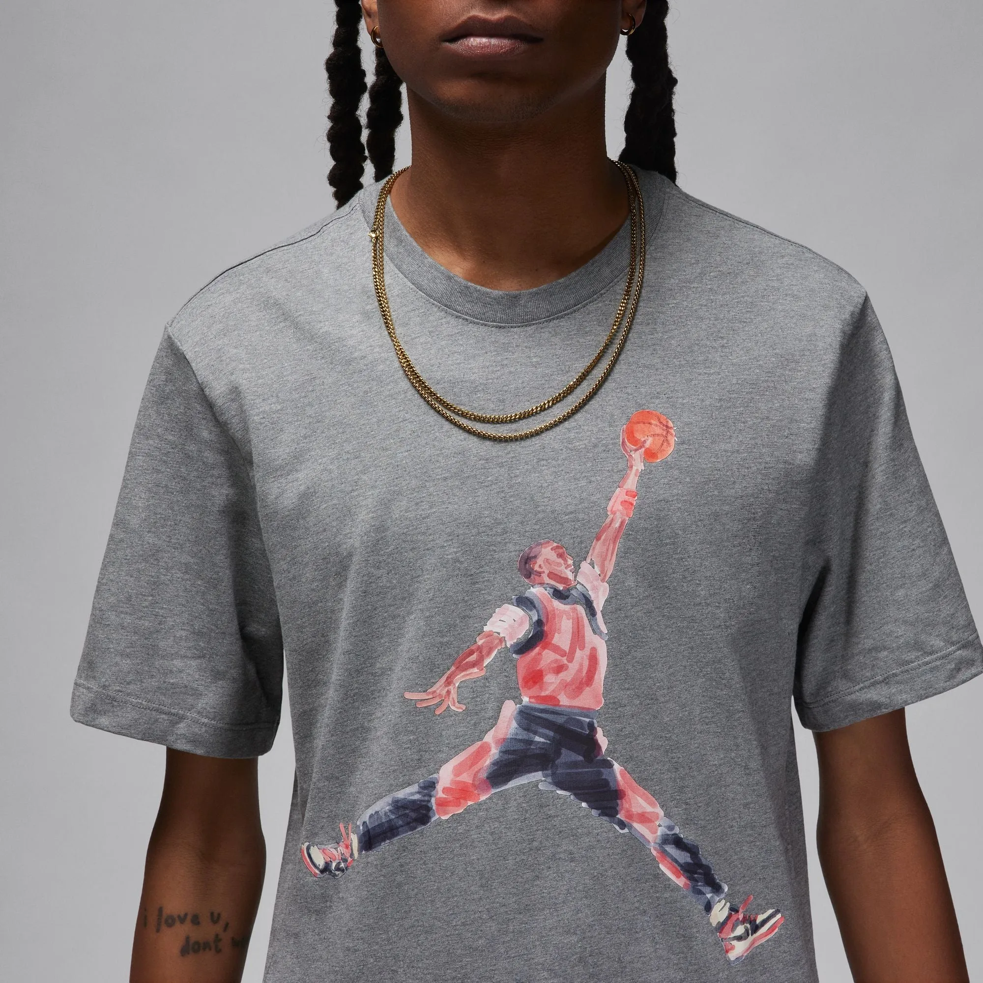 Air Jordan "Watercolor" Tee (Carbon Heather)