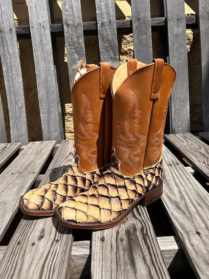 Anderson Bean 339091 12" Tan Lines Big Bass Wide Square Toe