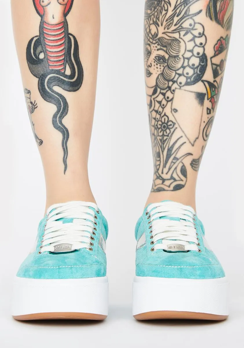 Aqua Cosmic Kick Skater Sneakers