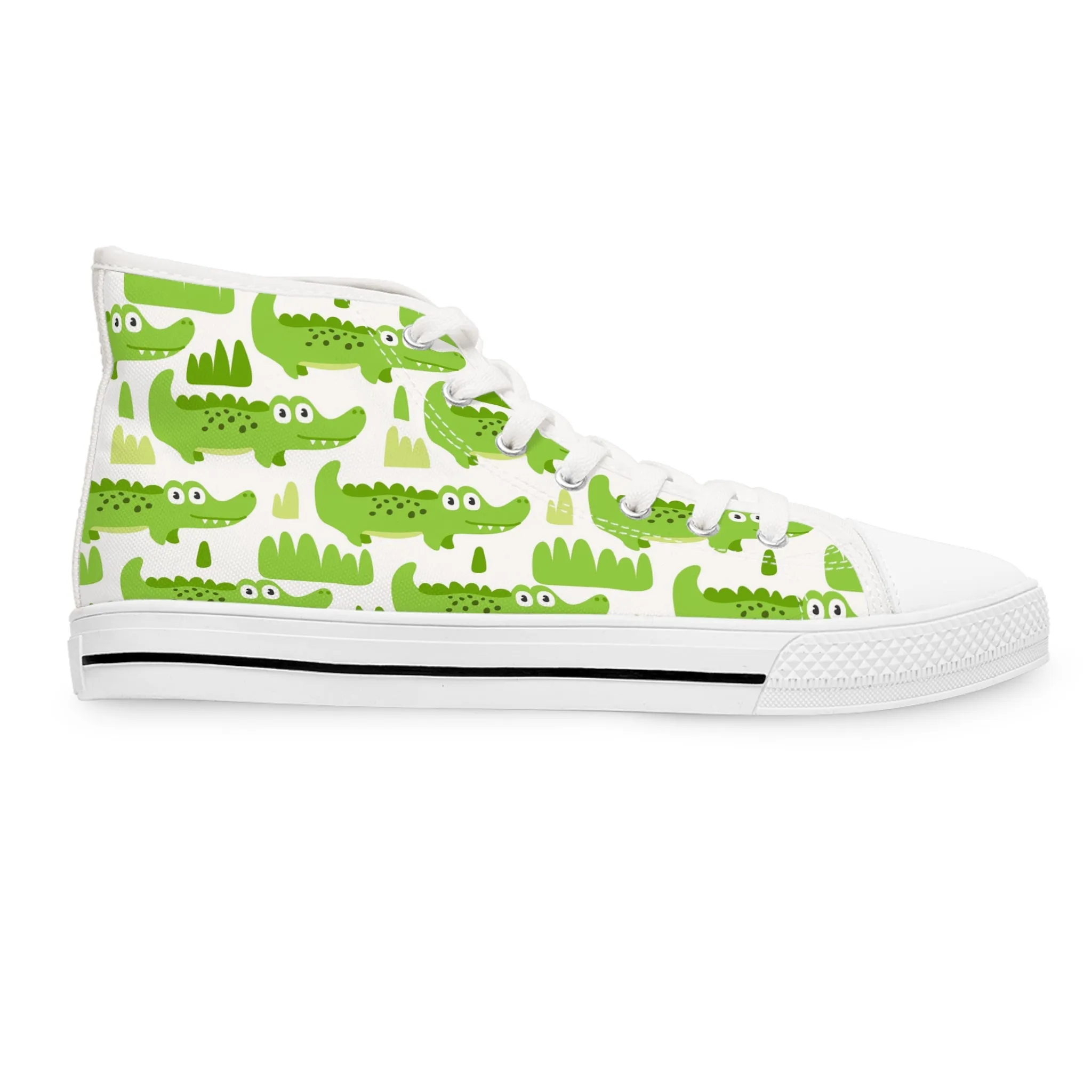 Crocodile Women's High Top Sneakers