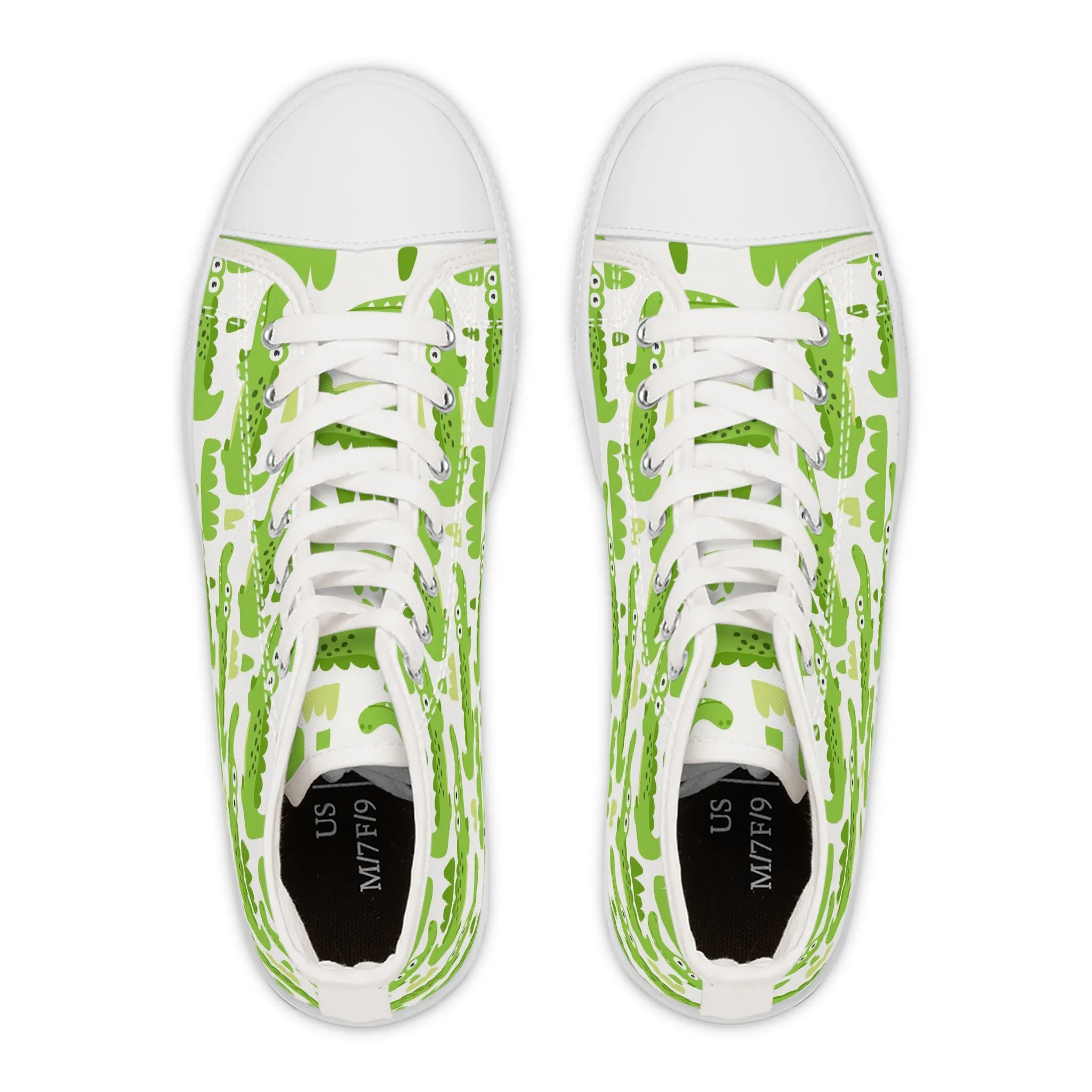 Crocodile Women's High Top Sneakers