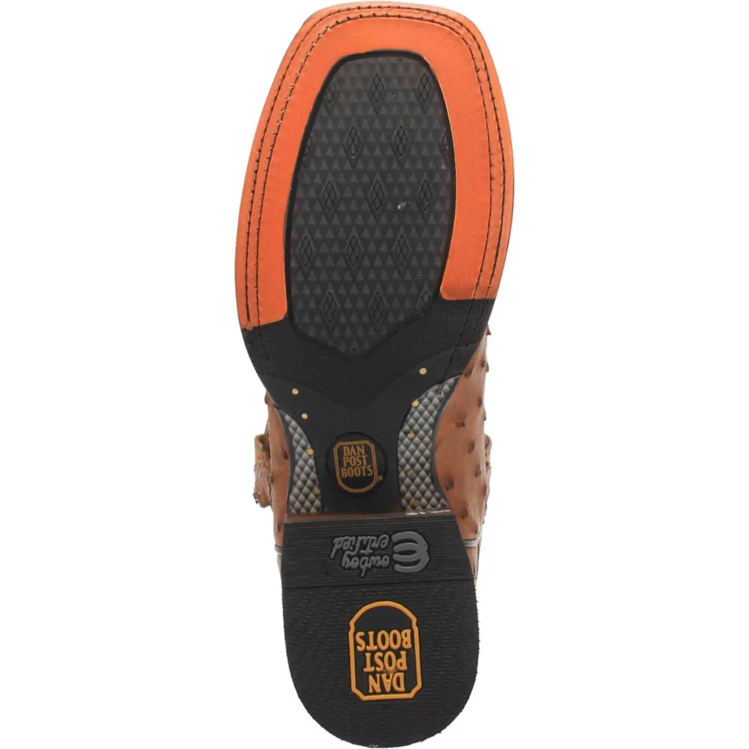 Dan Post DP4874 11" Alamosa Bay Apache Full Quill Ostrich Wide Square Toe Boot (SHOP IN-STORE TOO)