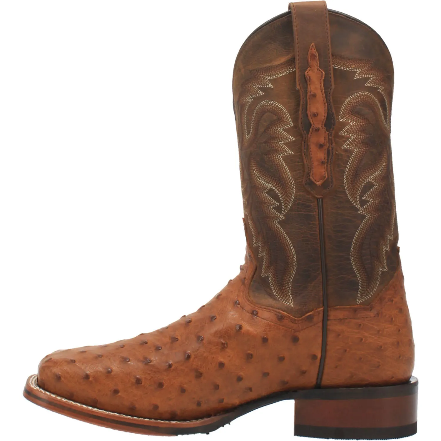 Dan Post DP4874 11" Alamosa Bay Apache Full Quill Ostrich Wide Square Toe Boot (SHOP IN-STORE TOO)