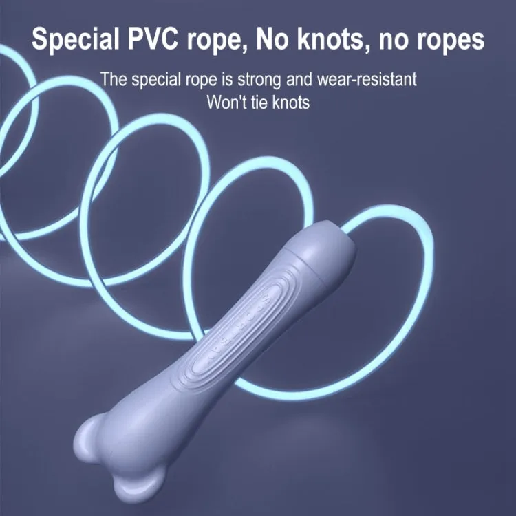Fitness Men Women Lose Weight Essential Exercise Slimming Glowing Skipping Rope, Style: Corded (Blue)
