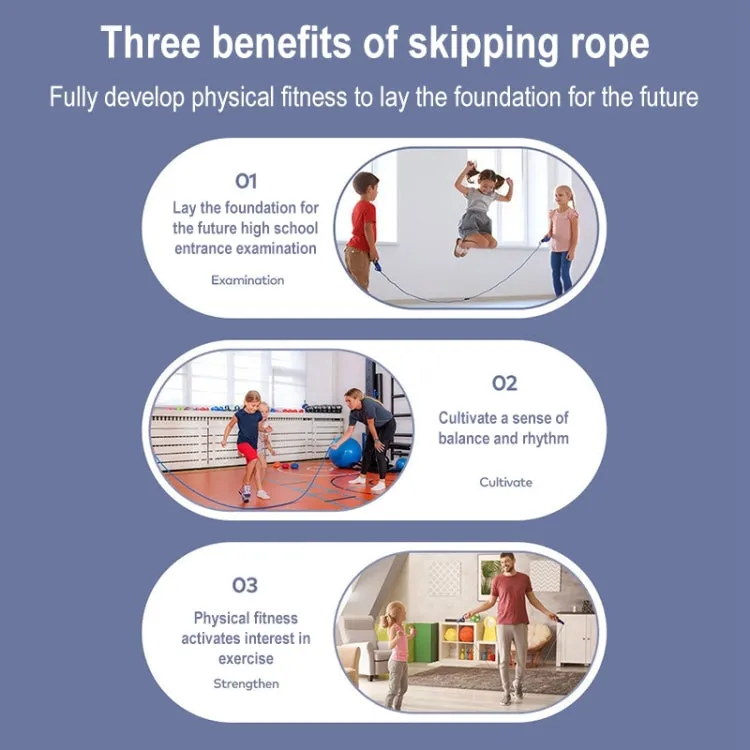 Fitness Men Women Lose Weight Essential Exercise Slimming Glowing Skipping Rope, Style: Corded (Blue)