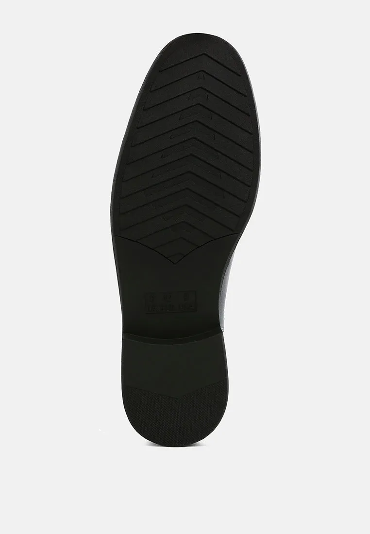 Fraser Faux Leather Pull Tabs Boots
