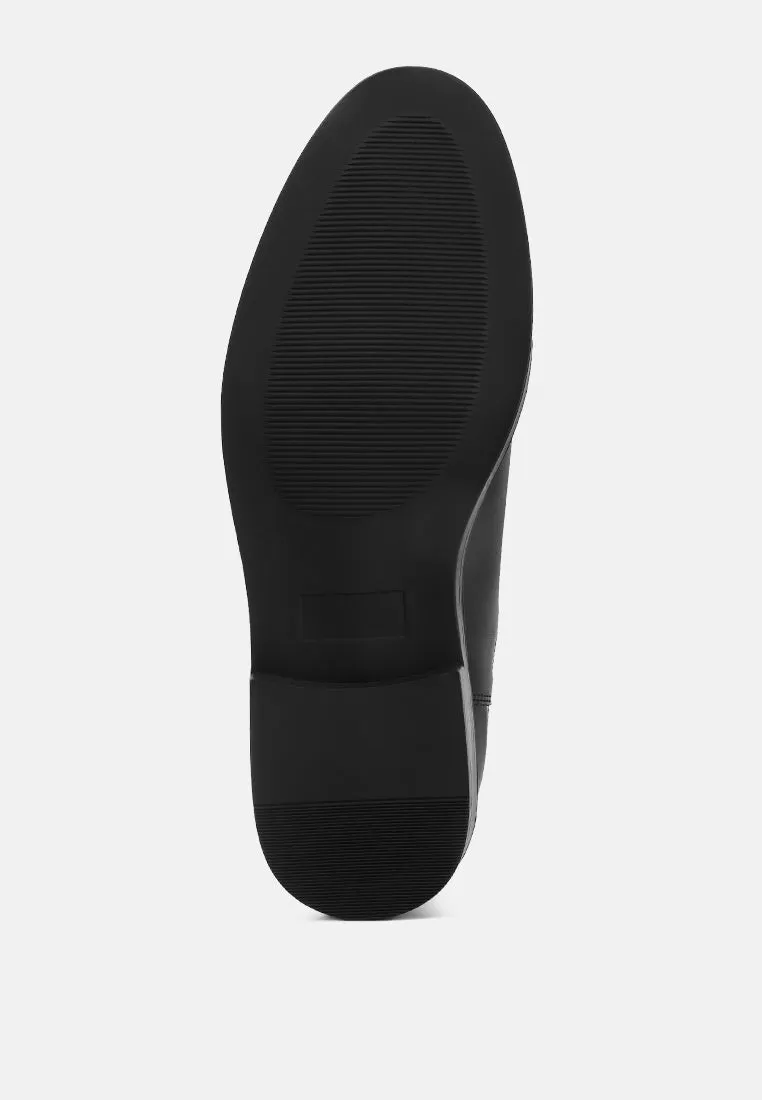Fraser Faux Leather Pull Tabs Boots