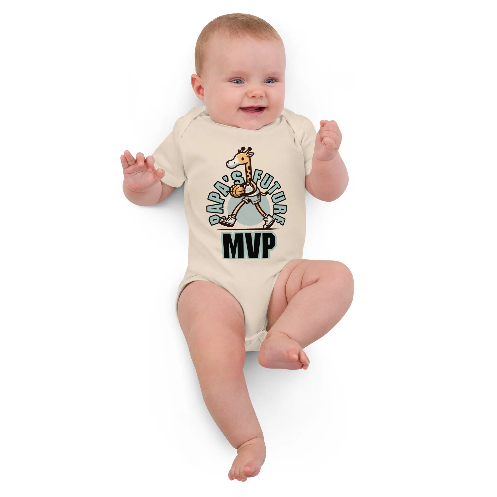 Organic Cotton Baby Bodysuit Papa’s Future MVP