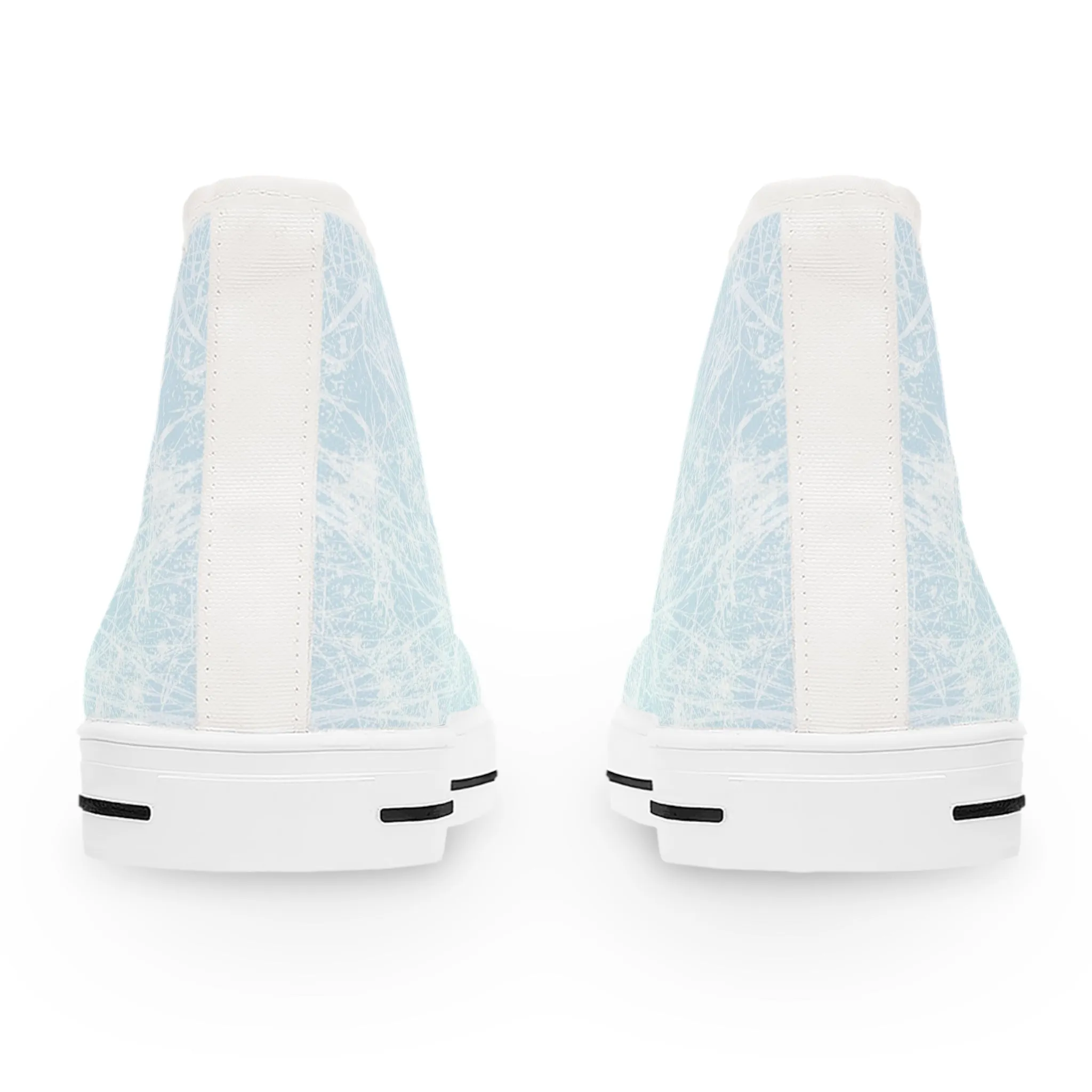 Pale White Ice Women's High Top Sneakers