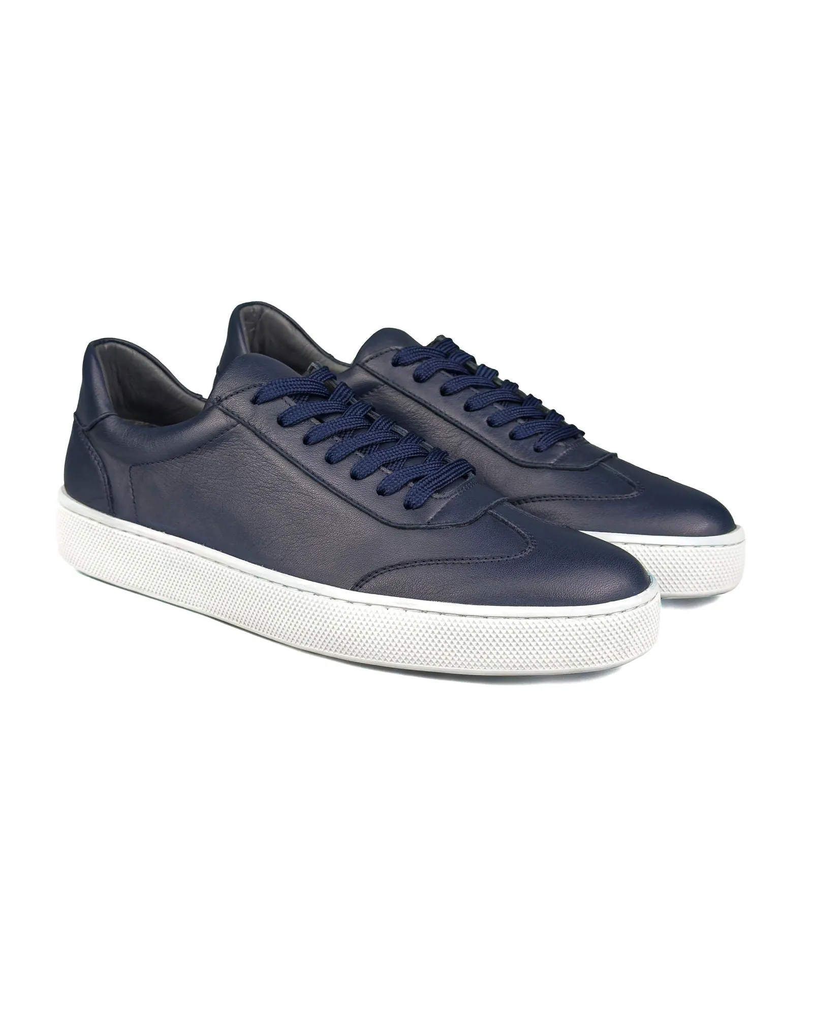 T-Benta Navy Blue Genuine Leather Men's Sport (Sneaker) Shoes