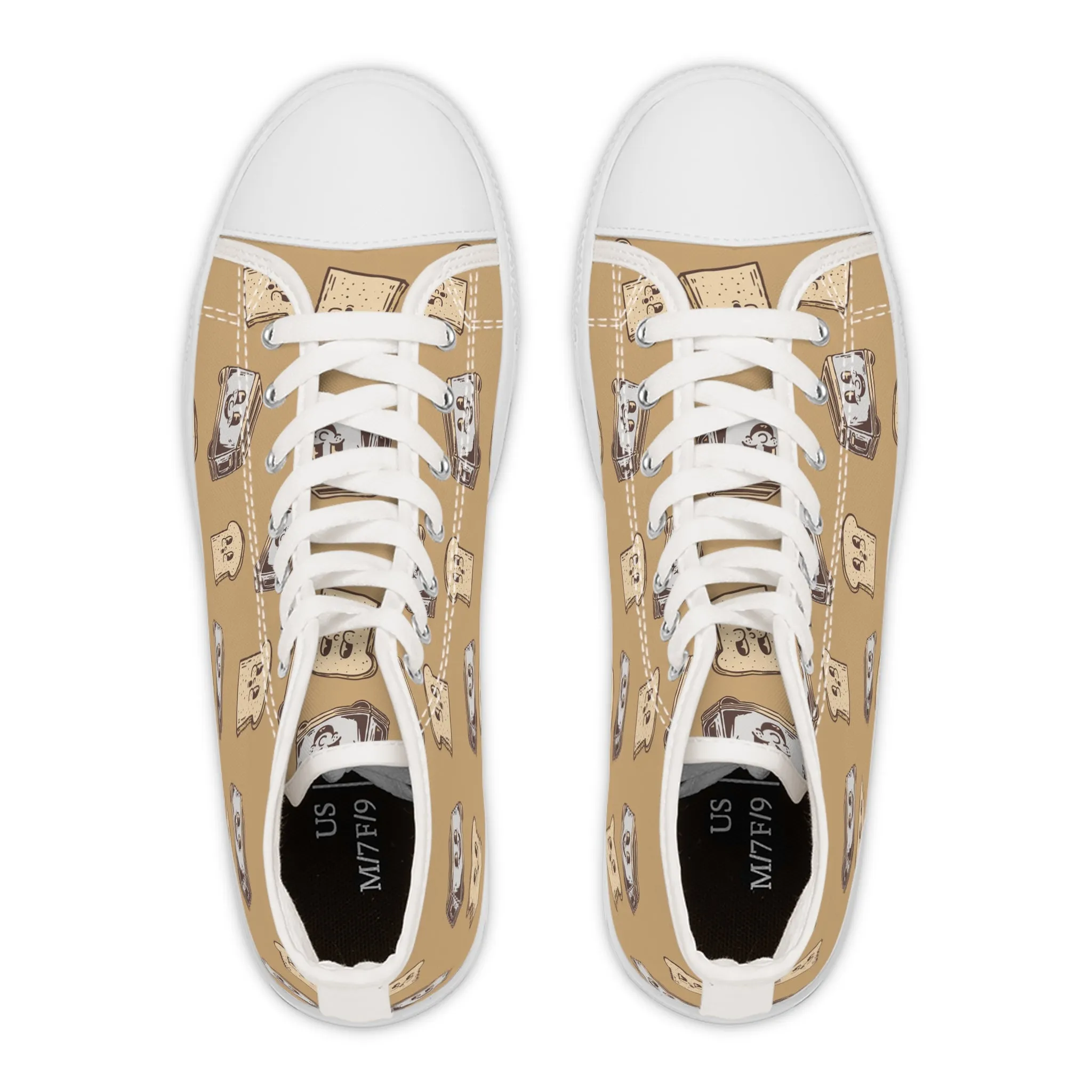 Toast and Toaster Women's High Top Sneakers