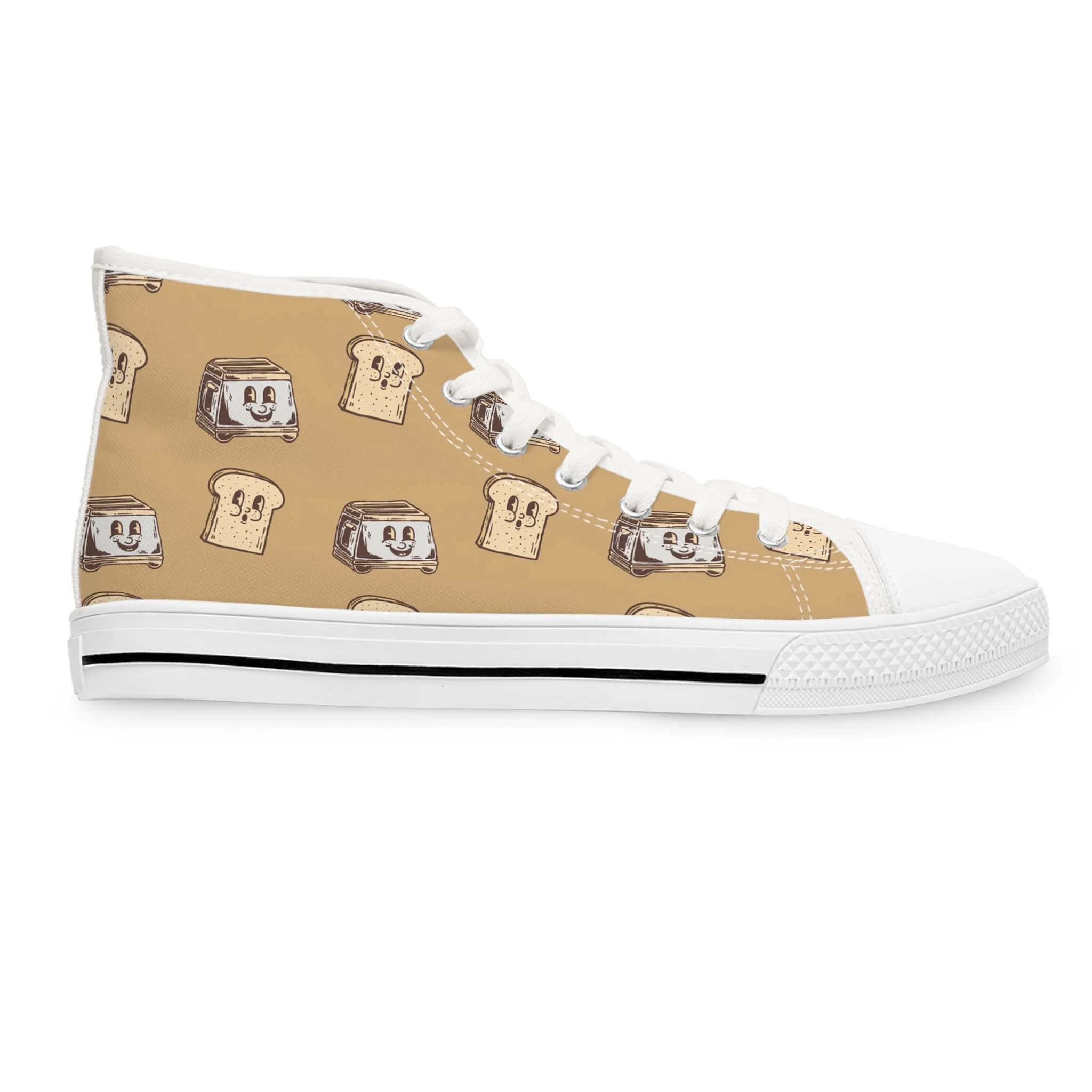 Toast and Toaster Women's High Top Sneakers
