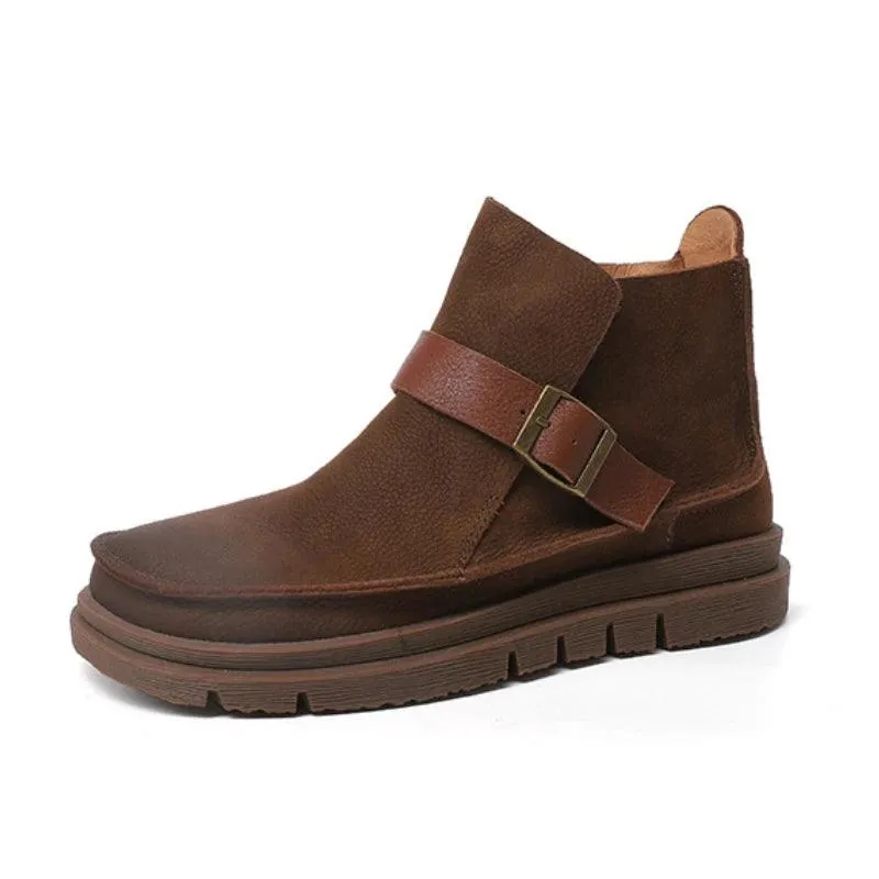 Women's Casual Shoes: Chelsea Leather Ankle Boots CST228