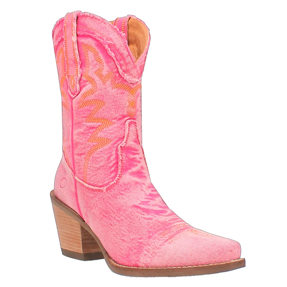 Y'All Need Dolly Embroidered Snip Toe Cowboy Boots